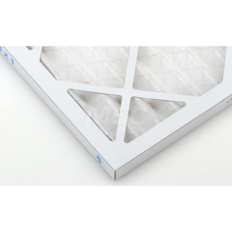 Corner angle of 18x18x1 Nominal MERV 8 Wire Backed Pleated Air Filter for HVAC AC Furnace Replacement, 35 Percent Efficient Synthetic Media, 300 FPM, Paperboard Frame Easy Fit for Home Comfort
