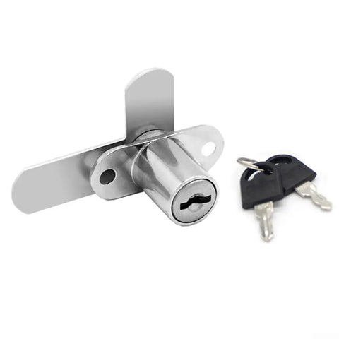 Heavy Duty Zinc Alloy Double Door Lock for filing cabinets, mailboxes and metal furniture with two keys, cam security, and durable latch