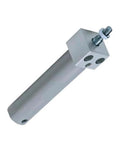 Slick Magnetic Pneumatic Cylinder Compact Linear Actuator Fits Like A Glove For Tight Quarters, silver aluminum design.