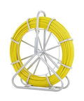 Fiberglass Fish Tape 425 Foot Long Quarter Inch With Pro Grade Durable Stand Non Conductive Wire Cable Running Rodder