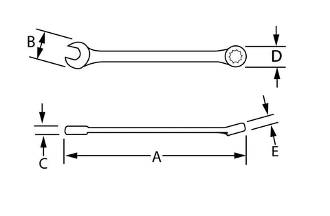 4-Piece Reversible Ratcheting Combination Wrench Set With Chrome Finish Open And Box End Wrenches Built Tough For Quick Smooth Turns Diagram