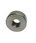 4 Piece Marine Grade 316 Stainless Steel Flat End Nuts 1/4 20 Thread 5/8 Inch Wide Heavy Duty Boat Hardware Saltwater Builds Built Like A Tank And Totally Rust Proof, close-up shot of nut.