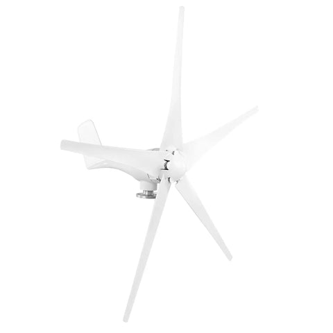 1600W Five Blade Wind Turbine Generator With Low Start Up Speed And Permanent Magnet Alternator For Off Grid Renewable Energy Power