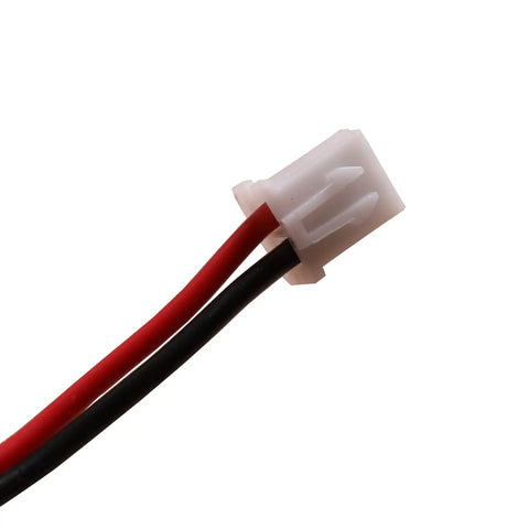 Close-up of connector wires for Ni-Cd 4.8V 700mAh Emergency Exit Light Battery Replacement 2 Pack