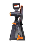 Front view of 5 Inch Cutting Edge Chop Saw With 14 Inch Blade For Burr Free Cutting And Low Vibration Lock And Cut Clamp With V Block