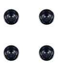 Black Titanium Handlebar Clamp Bolts And Brake Clutch Perch Screws lightweight fasteners in a set of four, ideal for Harley Motorcycle builds.