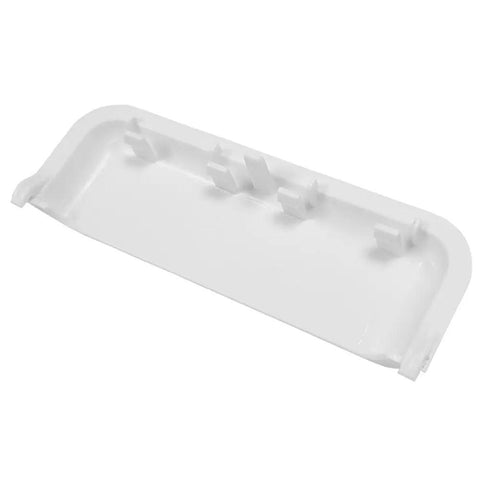 Durable Replacement Dryer Door Handle For Amana Crosley Maytag Kenmore Roper And More, white plastic, back view showing attachment clips