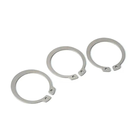 304 Stainless Steel C Type External Snap Ring Retaining Clip For Bearing Shafts M3 To M120 Washers Hardware DIY Maintenance Heavy Duty Pro Grade