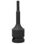 1/2-inch hex bit socket adapter for impact wrenches, 42CrMo alloy, front view