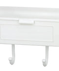 Heavy Duty Cast Aluminum Wall Mount Mailbox With Newspaper Hooks Rustproof White Outdoor Mailbox For Porch Or Home Entrance