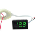 Premium Top Shelf Heavy Duty DC Volt And Amp Meter With Hall Effect Sensor displaying 19.8 volts, suited for custom projects.