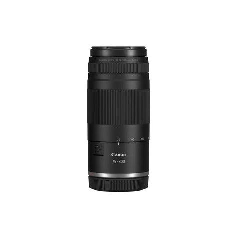 RF 75 To 300mm Zoom Lens Bundle With UV Filter Lens Cap Keeper And Cleaning Kit Four Item Set For Travel Ready Telephoto Shots