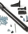 Bronze Storm Door Closer Kit With Jamb Bracket And Door Bracket, Drill Bit And Screws, Push Button Style Closure, No Fuss Install