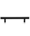 40 Pack Matte Black Square Cabinet Pulls, 7-3/8 Inch Stainless Steel Kitchen Drawer Handles, shown against white background