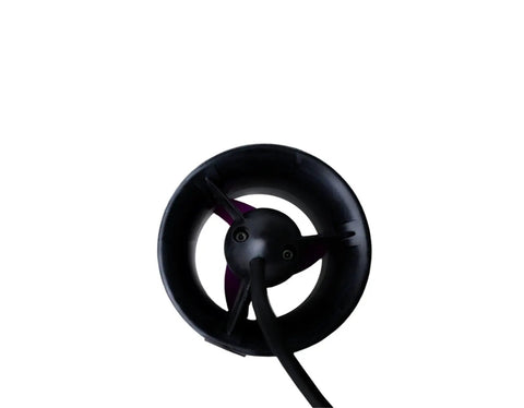 Front view of Lightweight 24V DC Brushless Underwater Thruster Motor with Remote Control, showing propellers and waterproof design.