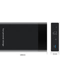 Hella Fast Plug And Play Sata Iii To Usb 3.0 External Hard Drive Enclosure with dimensions 188mm x 111mm x 31mm.