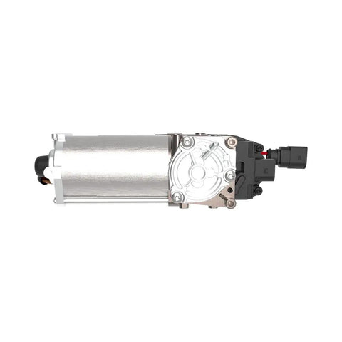 Heavy Duty Air Suspension Compressor Replacement For Tesla Model S And X 2016 Through 2021 side view, metal and plastic construction.