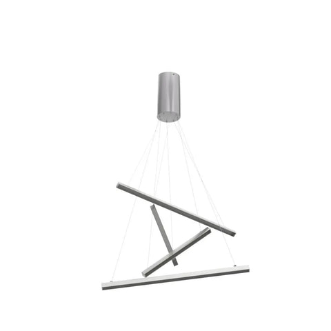 Modern LED Linear Pendant Chandelier With Dimmable Four Lights, Adjustable Wire Design For A DIY Custom Look