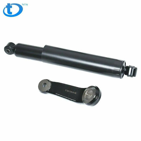 Heavy Duty Tie Rod End And Drag Link Steering Linkage Kit For Dodge Ram 1500 2500 3500 Trucks in black finish, showing linkage assembly.