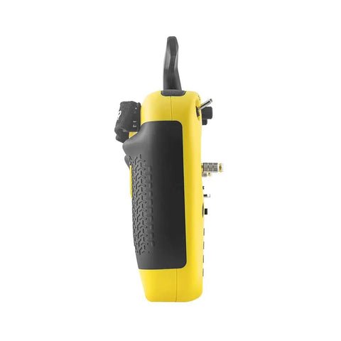 Side view of TX15 V5 ELRS 16CH 2.4G Hall Gimbals ExpressLRS 3.5 Inch IPS Screen OpenTX EdgeTX Compatible Remote Controller Mode 2 Yellow