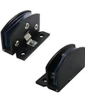 Two Pack No Drilling Heavy Duty Clamp Hinge For Glass Doors And Cabinets Zinc Alloy Durable And Stable Ideal For Wine Cabinets Closets