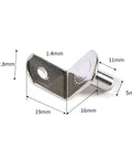 Heavy Duty Shelf Brackets For Cabinets And Shelves, Sturdy Metal Support Pins And Pegs, dimensions shown in millimeters