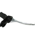Black 8mm Banjo Front Right Hydraulic Brake Master Cylinder for Pit Dirt Bike and ATV Taotao DB14, silver lever.