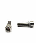 Rugged Aerospace Grade Titanium Bike Bolts M6X19mm Allen Hex Socket Set Of 10 Includes Washers for vintage bikes or cruisers.