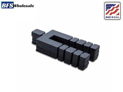 Heavy Duty Stack Shim Levelers For Windows And Doors 4 1/8 X 1 7/8 X 1/16 Inches Rock Solid Black Wedge Spacers 224 Pc Pack layout.