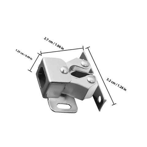 Stainless Steel Ball Catch Door Hardware for Cabinets and Cupboards, smooth effortless opening, easy to install silver roller catch kit.