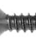 Eight Pack T15 Torx Oval Head Screws Measuring Number 8 X Three Quarter Inch In Sleek Black Coating, showing head and threaded shaft.