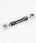 Titanium Black CNC Shifter Mid Control Linkage Rod For Harley Davidson Dyna 1984 To 2017 Ride Ready 18 Later Street Bob And Softail FXLR FXLRS FXLRST FXRST Adjustable Eye To Eye 4.0 To 5.5 Inches black aluminum rod with eyelets