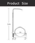 Universal Exhaust Clamp With Hanger Set For 3 Inch Exhaust Pipe showing 9.5 inch length measurement.