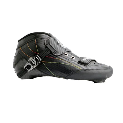Carbon Fiber Inline Skates For Speed And Fitness With Aluminum Frame And Breathable Liner Three To Four 100mm Wheel Setup