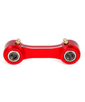 45mm Rear Lowering Link For XR Series Dual Sport Bikes, CNC Machined Suspension Linkage Arm In Red, Adjustable Shock Angle To Drop Ride Height About 1.75 Inches, Compatible With XR250R XR350R XR600R XR650L, red CNC rear lowering link with bearings