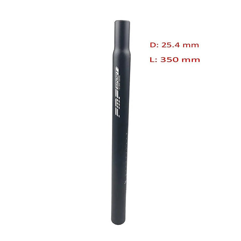 Rock Solid 6061 Aluminum Seatpost For Mountain And Road Bikes, 350mm Length, 25.4mm Diameter, Lightweight Dope Finish