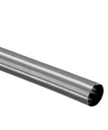 Stainless steel tubing, 1'' OD, 316-grade, 16-gauge, brushed finish, open-ended side view