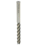 End mill bit side view, 8 mm cutting diameter, 8 mm straight shank, 4-flute HSS, 100 mm length
