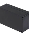 Beefy Heavy Duty ABS Outdoor Electrical Box IP65 Waterproof Junction Box With Cable Glands, Weatherproof Power Enclosure For DIY Electronics Projects, 6.22 X 3.54 X 2.36 Inches, Black, angled view