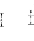 Diagram of 10 Pack 5 16 18 Thread Spot Weld Nuts Double Tab Floating Retainers showing size dimensions and locking feature.