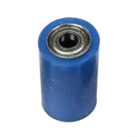 Heavy Duty Rubber Roller Accessory For Automatic Edge Banding Machines And Woodworking Glue Pots, 58mm diameter, blue synthetic rubber.