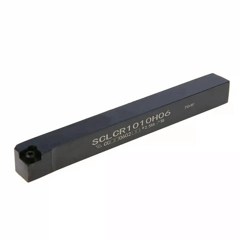 10 Pack CCMT060204 Carbide Inserts With SCLCR1010H06 Lathe Tool Holder For External Turning Alloy Steel Machining