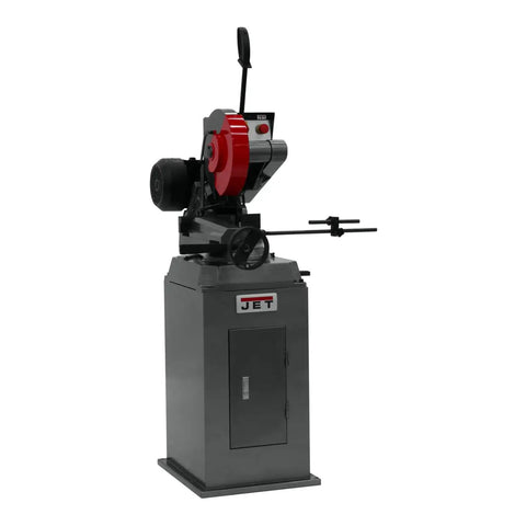 Heavy Hitter 12 Inch Abrasive Cut Off Saw With Five Horsepower Motor And Three Phase 230 460 Volt Power Build and Smooth Operator Feel During Rock Solid Metal Cutting And Quick Zero Drama 45 Degree Miter Adjustments on a robust stand.