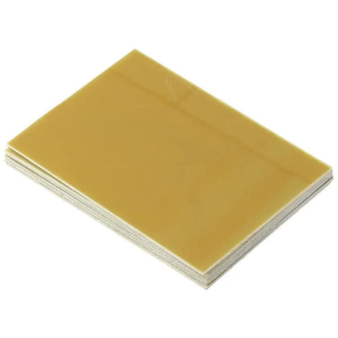 10 Pack Copper Clad Laminate Prototyping Boards 7x10 Cm Single Sided PCB Copper Pads 1.6 mm Thick Bakelite Back Blank Prototyping Circuit Board For Etching And Soldering