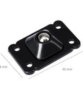 Peel Stick Self Adhesive Caster Wheels Universal Swivel Pulleys for moving, black base, 28 mm x 45 mm size, smooth roller ball.