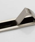 Slick Hidden Cabinet Handles Pack Of Two Smooth Rotating Zinc Alloy Pulls In Brushed Nickel Finish No Sweat Setup To Refresh Your Drawers Or Closet Doors Quick with sleek design.