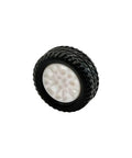 Single rubber tire from 20 Piece Toy Car Wheel Rubber Tire Kit With 10 Piece Round Rod Axles For DIY Model RC Cars Trucks Robots Parts 2mm Shaft 20mm Wheel Diameter