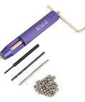 50 Piece Stainless Steel Helicoil Thread Repair Kit Set For Aluminum And Low Strength Materials M2.5 X 2D Inserts with tools shown