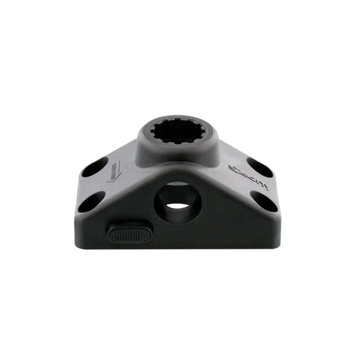 Locking Side Deck Mounting Bracket For Post Mount Rod Holders And Accessories, Dockside Ready Mounts To Gunnel Or Top, Easy Lock And Unlock, 4 X 2 X 2 Inch Marine Bracket