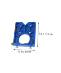 Effortless Concealed Hinge Hole Drilling Kit For Woodworking With 35mm Drill Bit Positioner, blue plastic positioner piece